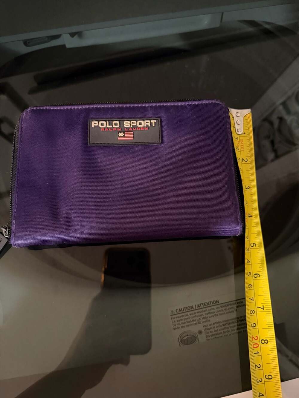 vintage 1990s Ralph Lauren Polo Sport zip-around oversized wallet